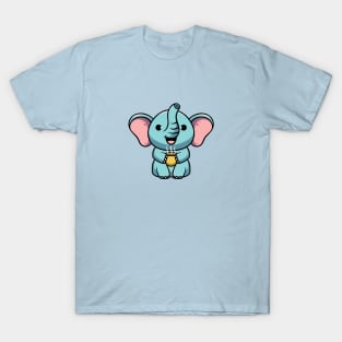 Cute elephant enjoying hot chocolate T-Shirt